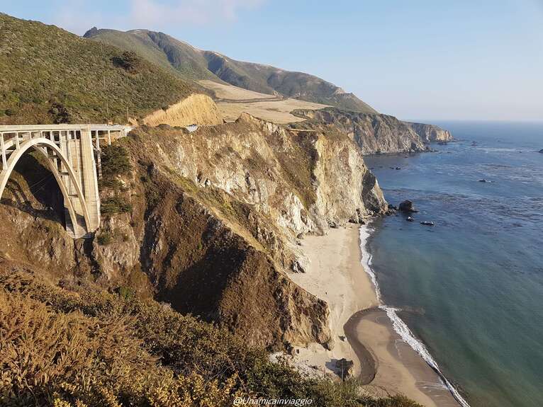 percorrere la highway1 california - bixby creek bridge