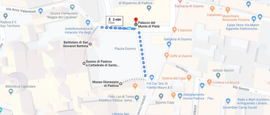 cosa vedere a padova - itinerario a piedi